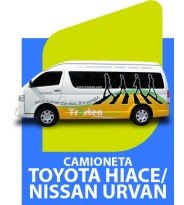 Camioneta Toyota Hice y Fotón de 14 pasajeros